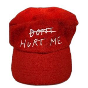 Patrick Church "Don't Hurt Me" Red Terry Baseball Cap Gay  Summer Pride OS